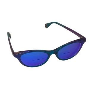 WOOW Turn On Sunglasses Frames Hand Made Ladies Purple Green